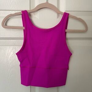 Lululemon Power Pivot Tank Top Rib in Pow Pink